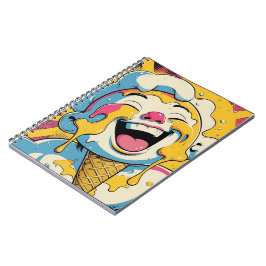 Espiral Caderno Explosão de Arte Pop de Sorvete