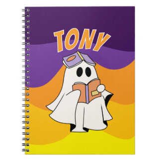 Espiral Caderno fantasma de Halloween presente para menino