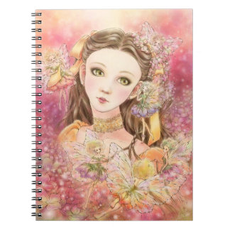 Espiral Caderno feericamente da arte da fantasia