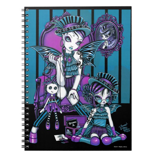 Espiral Caderno feericamente mágico "encantado" do Couture (Frente)