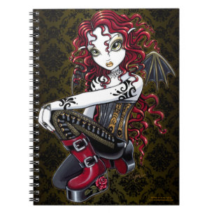 Espiral Caderno feericamente vermelho do tatuagem tribal