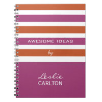 Caderno feito sob encomenda do monograma do teste
