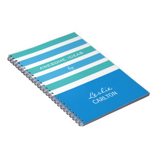 Espiral Caderno feito sob encomenda do monograma do teste