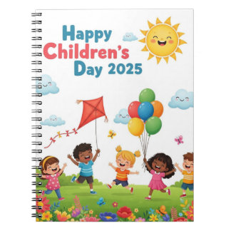Espiral Caderno Feliz Dia das Crianças 2025