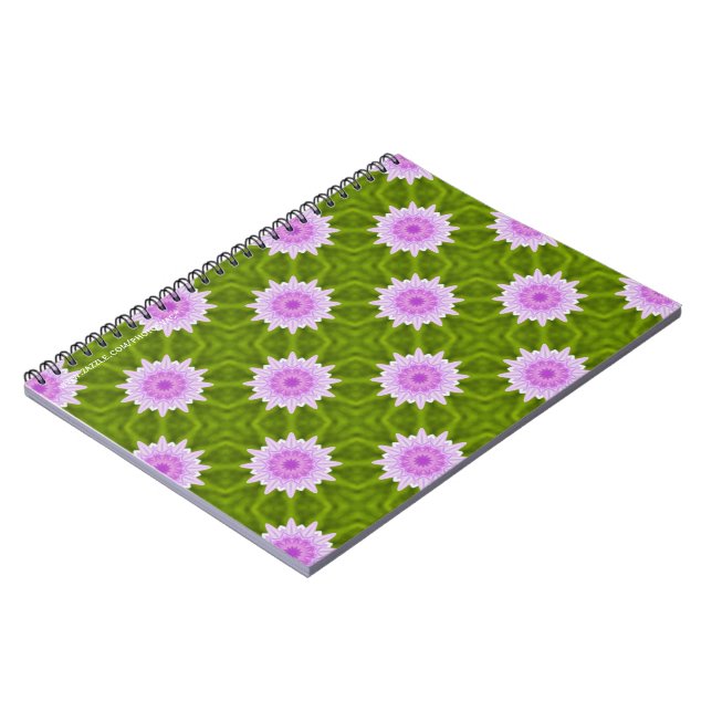 Espiral Caderno Flocos de Neve Rosa (Left Side)