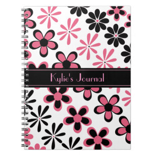 Espiral Caderno floral à moda do Diário