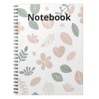 Espiral Caderno Floral Elegante e Bonito