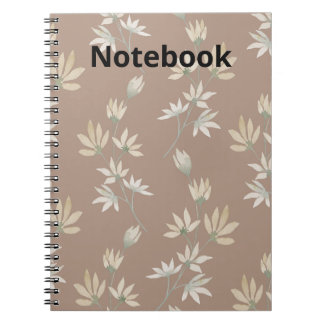 Espiral Caderno Floral Elegante e Bonito