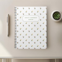 Caderno Floral Elegante Vintage