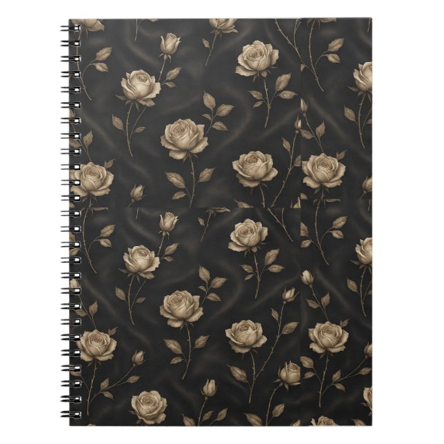 Espiral Caderno Floral em design  (Frente)