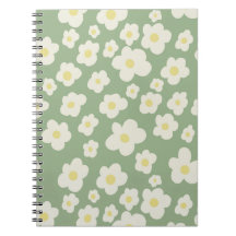 Caderno floral lindo.