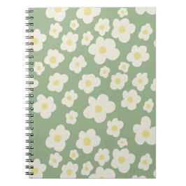 Espiral Caderno floral lindo.