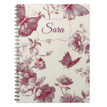 Caderno Floral Personalizado – Nome Personalizado