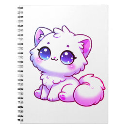 Espiral Caderno Fofo de Gatinho Kawaii