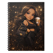 Caderno fofo para amantes de café