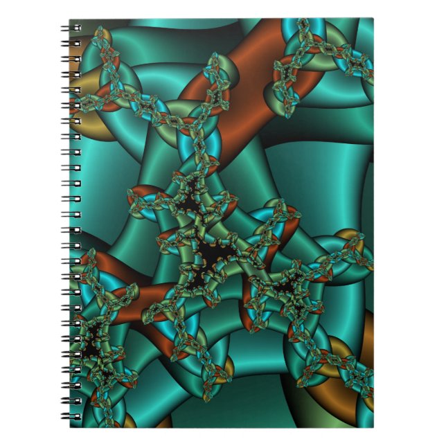 Espiral caderno fractal de cadeia louca (Frente)