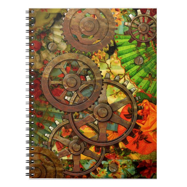 Espiral Caderno Funky de Steampunk do Victorian (Frente)