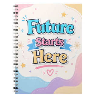 Espiral Caderno Futuro Começa Aqui - Escolar Inspirador