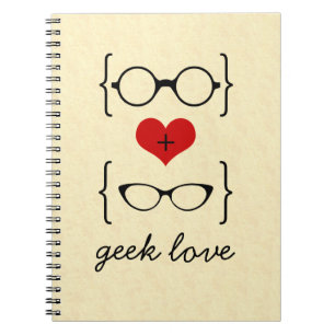 Espiral Caderno Geeky dos vidros