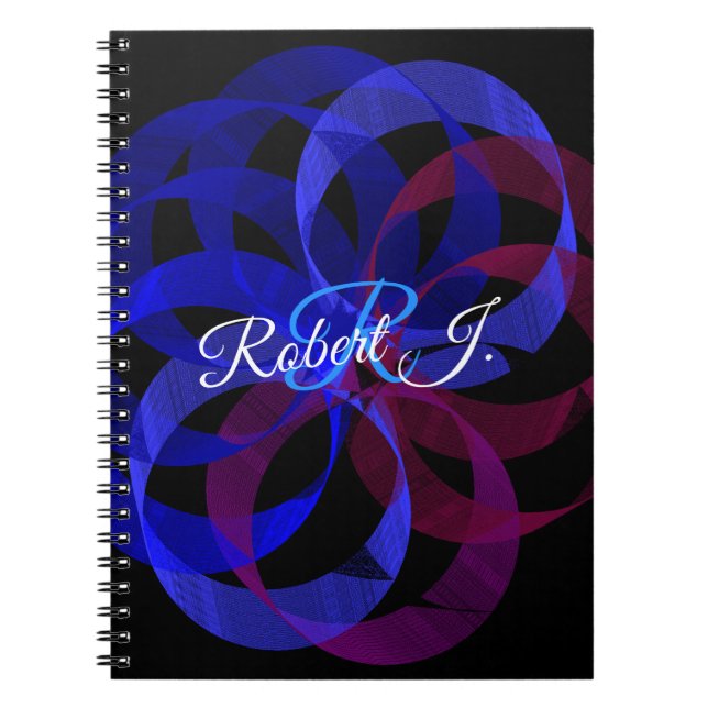 Espiral Caderno Geométrico Figura 8 (Frente)