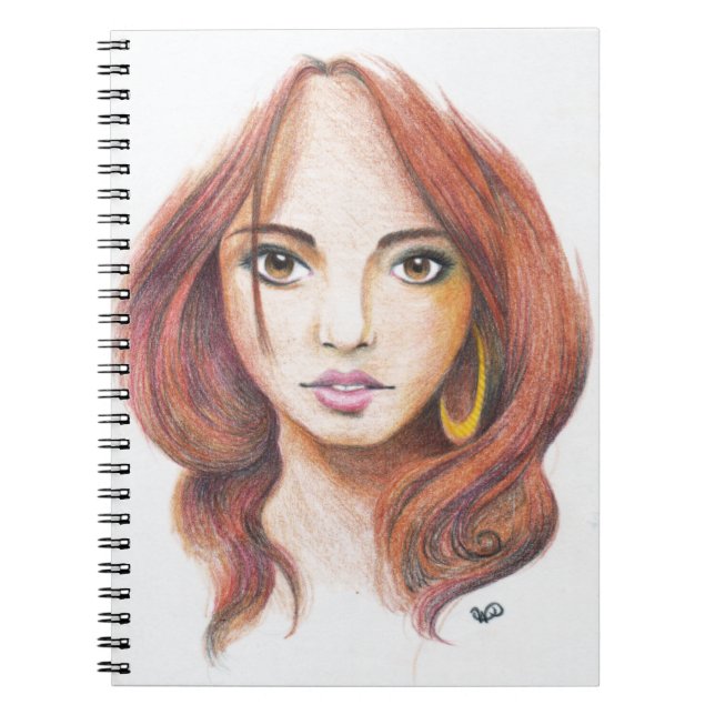 Espiral Caderno Ginger Girl (Frente)