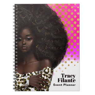 Espiral Caderno Glam Chic Afro Boss