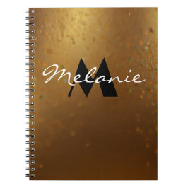 Espiral Caderno Glamouroso com Monograma para Ela