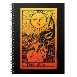 Espiral Caderno Gradiente do Tarot do Sol