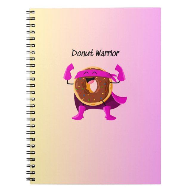 Espiral Caderno Guerreiro Donut (Frente)