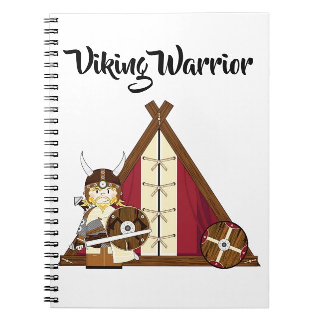 Espiral Caderno - Guerreiro Viking (Frente)