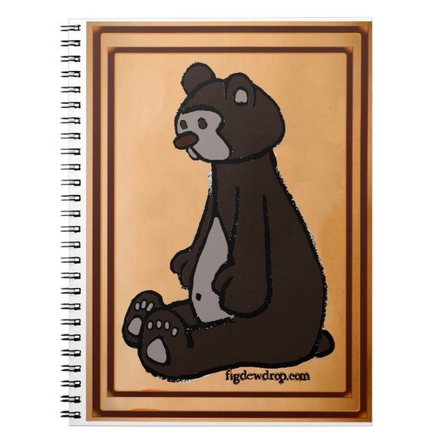 Espiral caderno Honeydew Bear (Frente)