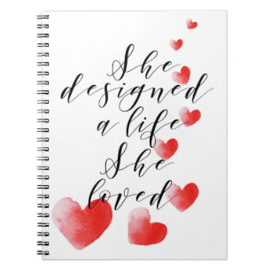 Espiral Caderno inspirado do chefe da senhora