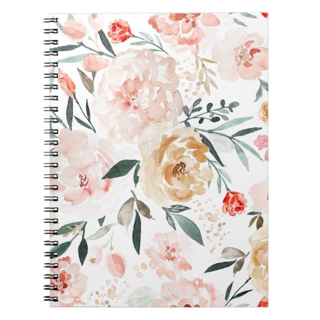 Espiral Caderno irrisório da flor de Indy (Frente)