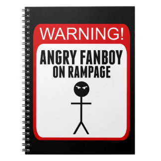 Espiral Caderno irritado do Fanboy