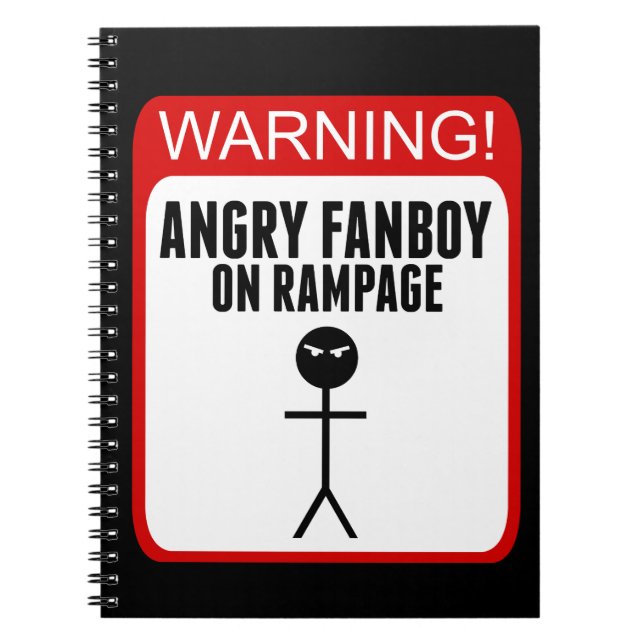 Espiral Caderno irritado do Fanboy (Frente)