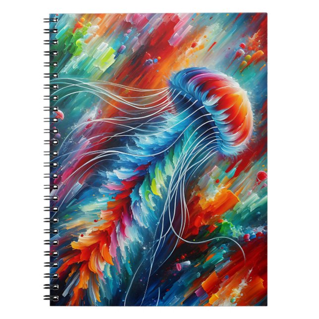 Espiral Caderno Jellyfish Flow (Frente)