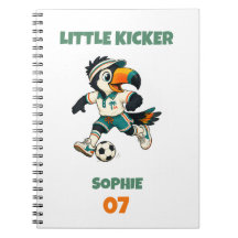 Caderno Kids Nome Personalizado Futebol Tucano