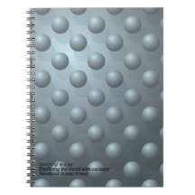 Caderno Learning Is a Joy – Padrão de Esfera 3D Tu