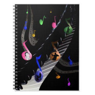 Espiral Caderno legal das notas da rocha
