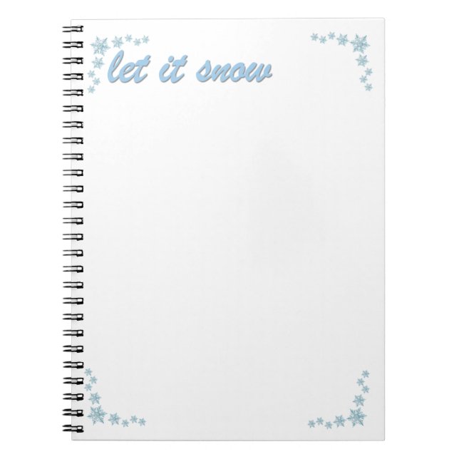 Espiral Caderno Let It Snow (Frente)