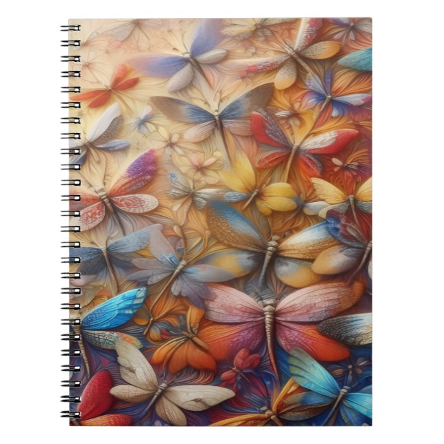 Espiral Caderno Libélulas Sutis (Frente)