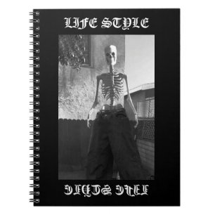 Espiral Caderno Life Style Caveira