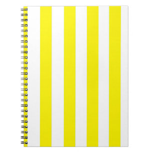 Espiral Caderno Listrado Amarelo