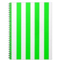 Caderno Listrado Verde