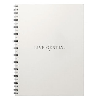 Espiral Caderno Live Gently – Diário de Estilo de Vida Cal