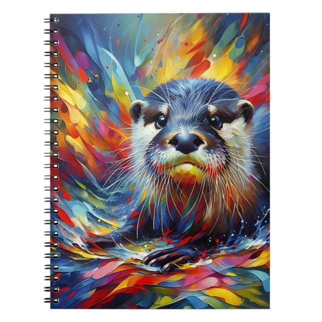 Espiral Caderno Lontra Glow (Frente)