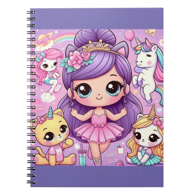 Espiral Caderno Mágico de Bailarina (Frente)