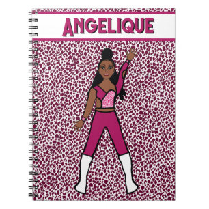 Espiral Caderno Majorette Dancer Berry Leopard