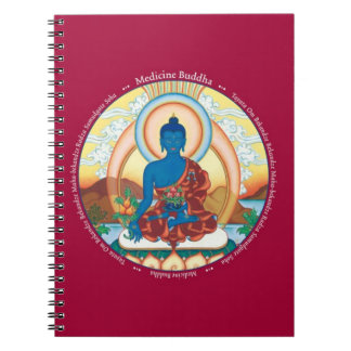 Espiral CADERNO - medicina Buddha com sua mantra