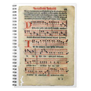 Espiral Caderno medieval da contagem da música